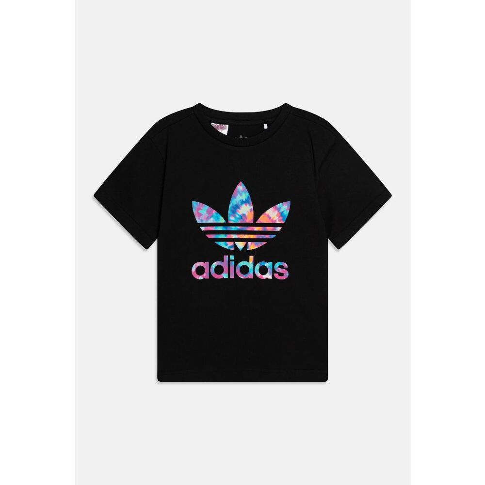 adidas Originals TREFOIL TEE JUNIOR UNISEX - Print T-shirt - black XS